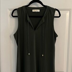 MICHAEL Michael Kors Dark Green Strapless Dress